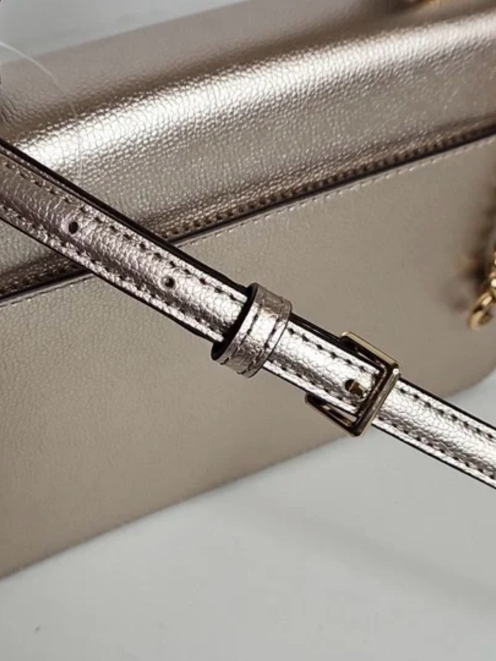 Kate Spade Patterson Drive Embellished Maisie Metallic Blush Crossbody w/dustbag - Picture 9 of 10